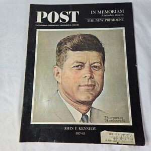The Saturday Evening Post Magazine December 14 1963 John F Kennedy Assassination